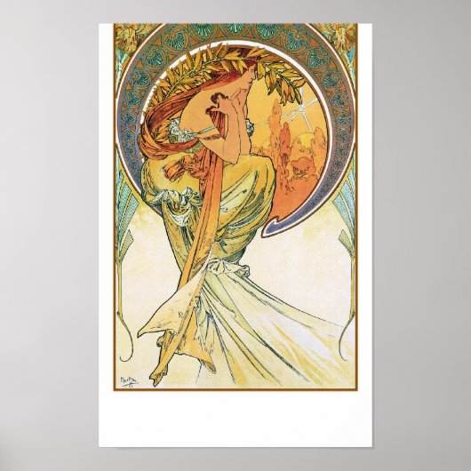 Poetry by Alphonse Mucha ポスター (正面)
