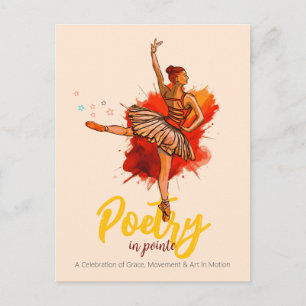 Poetry in Pointe バレエ公演パフォーマンスのご案内 ポストカード