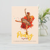 Poetry in Pointe | バレエ公演パフォーマンスのご案内 招待状 (スタンド正面)