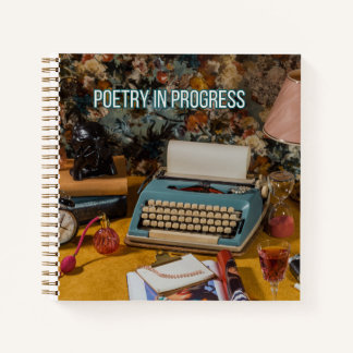 "Poetry in Progress" Hardcover Notebook ノートブック