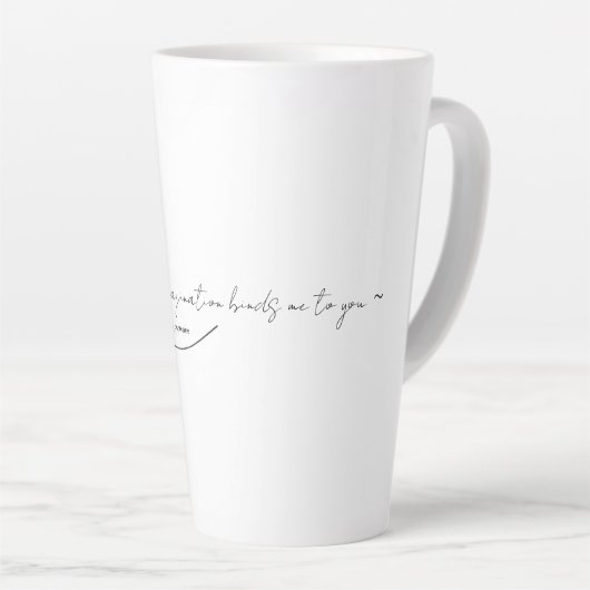 Poetry Mug カフェラテマグ (右アングル)
