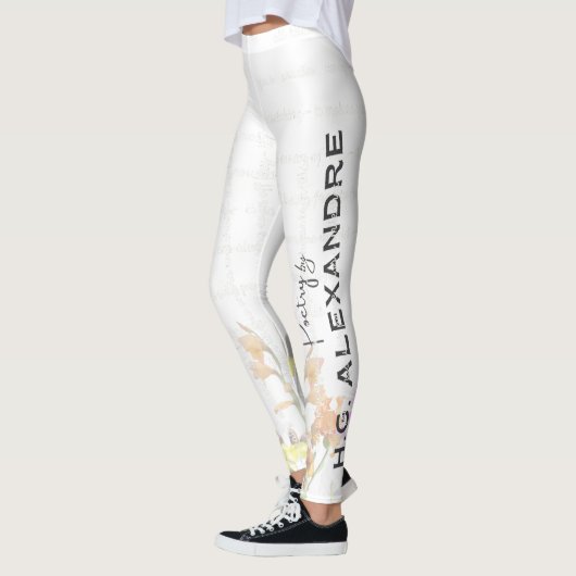 “Poetry Painted Softly” – Leggings  レギンス (左)