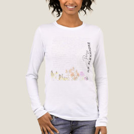 “Poetry Painted Softly” – Long Sleeve Tshirt トライブレンドＴシャツ