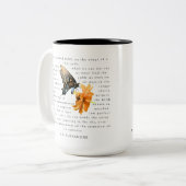 “Poetry Painted Softly” – Mug by H.G. Alexandre ツートーンマグカップ (正面左)