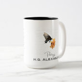 “Poetry Painted Softly” – Mug by H.G. Alexandre ツートーンマグカップ (正面右)
