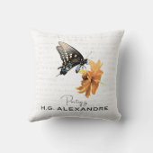Poetry Painted Softly – Pillow by H.G. Alexandre クッション (裏面)