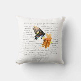 Poetry Painted Softly – Pillow by H.G. Alexandre クッション
