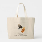 “Poetry Painted Softly”–Tote Bag by H.G. Alexandre ラージトートバッグ (裏面)