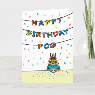 Pog誕生日カード カード