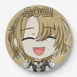 Pog! Chibi Paper Plates - Luca Kaneshiro Fanart ペーパープレート