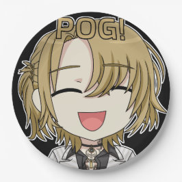 Pog! Chibi Paper Plates - Luca Kaneshiro Fanart ペーパープレート