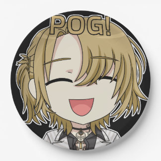 Pog! Chibi Paper Plates - Luca Kaneshiro Fanart ペーパープレート