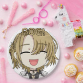 Pog! Chibi Paper Plates - Luca Kaneshiro Fanart ペーパープレート (パーティー)