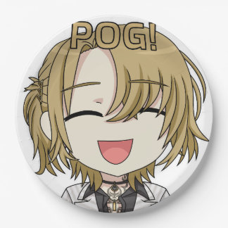 Pog! Chibi Paper Plates - Luca Kaneshiro Fanart ペーパープレート