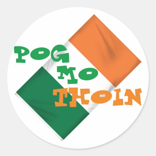POG MO THEINラウンドステッカー ラウンドシール (正面)