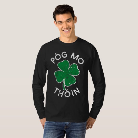 Pog Mo Thoin Lucky C St Patrick's Day Distress Tシャツ (正面フル)