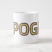 Pog! Text Mug - Luca Kaneshiro Fanart ジャンボコーヒーマグカップ (正面)