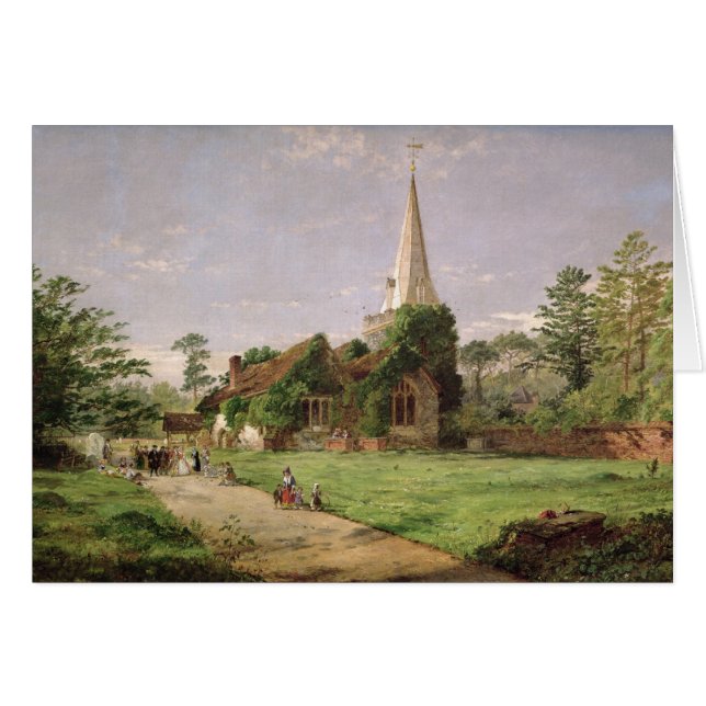 Poges教会をかき立てて下さい (正面横)