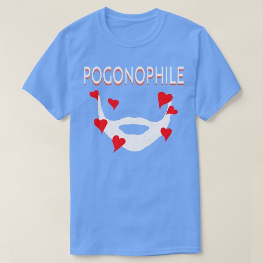 Pogonophile私は本当にビーズギフトが大好き Tシャツ (デザイン正面)