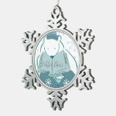 Pohler Bear Ornament スノーフレークピューターオーナメント (右)