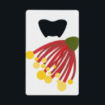 Pohutukawa Christmas Flower クレジットカード栓抜き<br><div class="desc">Pohutukawa Christmas Flower</div>