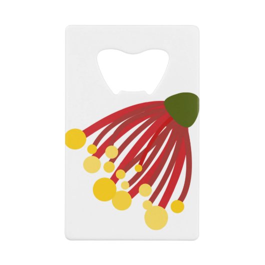 Pohutukawa Christmas Flower クレジットカード栓抜き (正面)