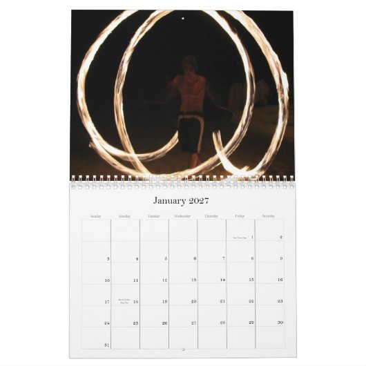 poiのcalinder カレンダー (1月 2027)