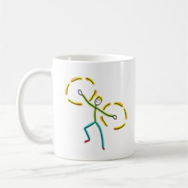 Poi Spinning Stickman コーヒーマグカップ