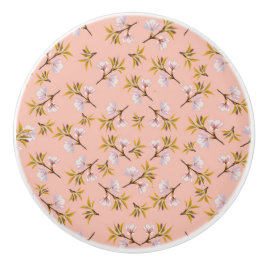 Poignée de porte Fleurs d’amandier セラミックノブ