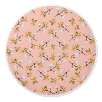 Poignée de porte Fleurs d’amandier セラミックノブ