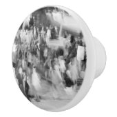 poignée de porte, noir et blanc photo abstraite セラミックノブ (右)