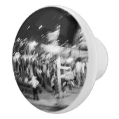 Poignée de porte noir et blanc photo abstraite セラミックノブ (右)