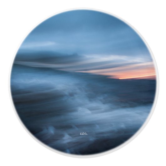 poignée de porte, photo abstraite セラミックノブ (正面)