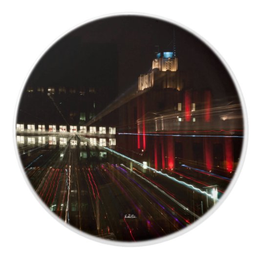 poignée de porte, photo abstraite, building セラミックノブ (正面)