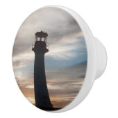 Poignée de porte, photo d'un phare セラミックノブ (右)