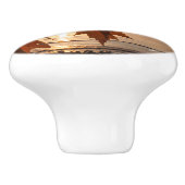 Poignée de porte photo feuille d'érables セラミックノブ (側面)