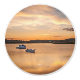 poignée de porte, photo petits bateaux セラミックノブ