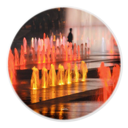 Poignée de porte, photo, silhouette homme セラミックノブ (正面)