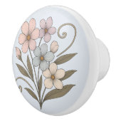 Poignée en Céramique douceur du matin, florale セラミックノブ (右)