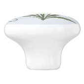 Poignée en Céramique fleur bleue セラミックノブ (側面)