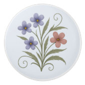 Poignée en Céramique lilas des champs セラミックノブ (正面)