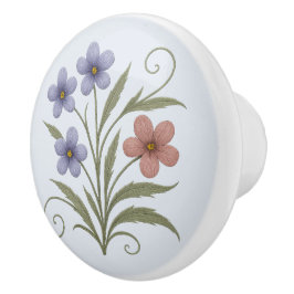 Poignée en Céramique lilas des champs セラミックノブ