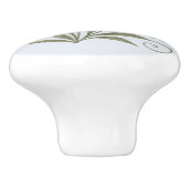 Poignée en Céramique petit bouquet nature セラミックノブ (側面)