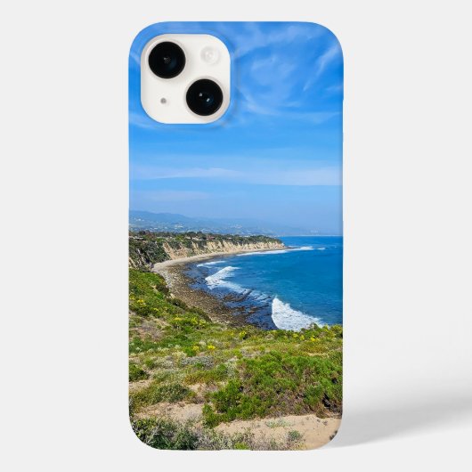 Poine Dumeの海岸沿いの青い海水 Case-Mate iPhoneケース (裏面)