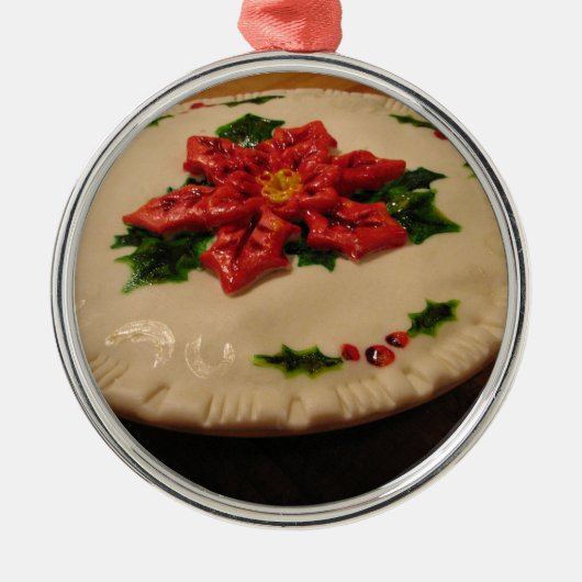 PoinsettaパイI メタルオーナメント (正面)
