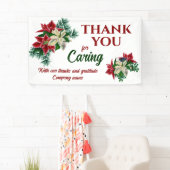 Poinsettiaの花気にをありがとう 横断幕 (インサイチュ)