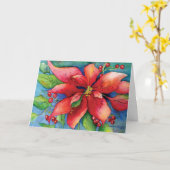 Poinsettiaグリーティングカード カード (黄色い花)