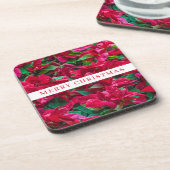 Poinsettia植物ビューコースター コースター (左側)