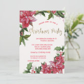 Poinsettia,紙吹雪,レッドカンパニークリスマスパーティー 招待状 (スタンド正面)