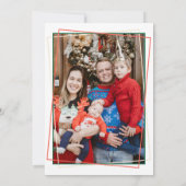 Poinsettia and Berry Pattern Christmas Party 招待状 (裏面)